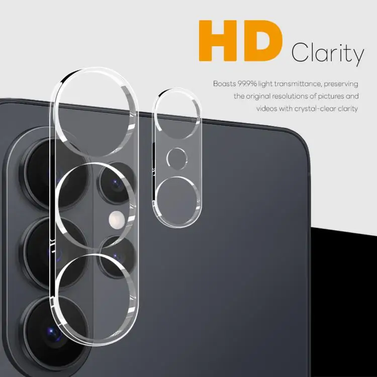 Full-Coverage Camera Lens Protective Tempered Glass - Transparent HD Film