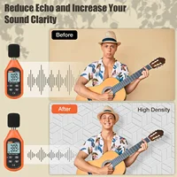 แผงอะคูสติกแบบมีกาวในตัว 12 แพ็ค แผงดูดซับเสียงรูปหกเหลี่ยม แผงกันเสียงเพื่อดูดซับเสียง โฟมกันเสียง สีเทา 3