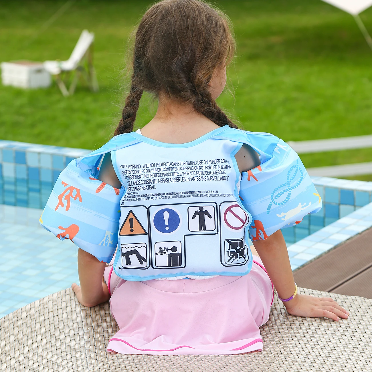 Baby Float Arm Sleeve Floating Ring,Jacket Swimsuit Foam Safety Swimming Ring,Children and Baby Toddler Pool Floats for Kids, 5