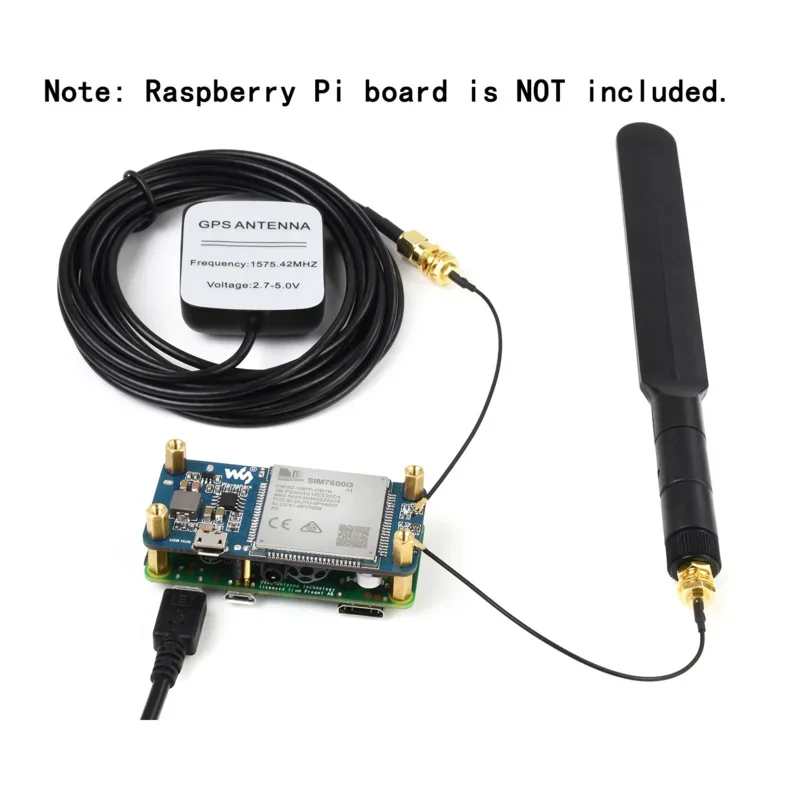 Sms Module Cable 4G-LTE-GPS-SMS-GNSS-Module-USB-HUB-Board-HAS-Starter-Kit-For-RasPi-RPI ...