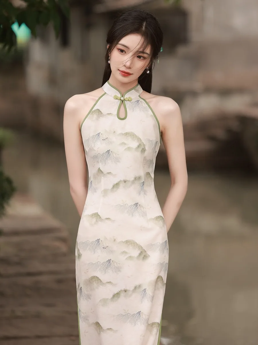 

2023 Women's Chinese Style Dress Long Style