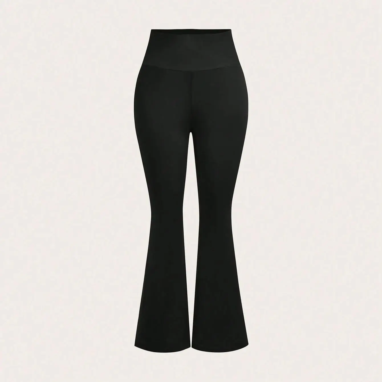 Women's Black High Waisted Flared Pants Stretchy Slimming Trousers Casual Daily Trendy 2026 Spring Fashion Women's Bottoms Loose 5
