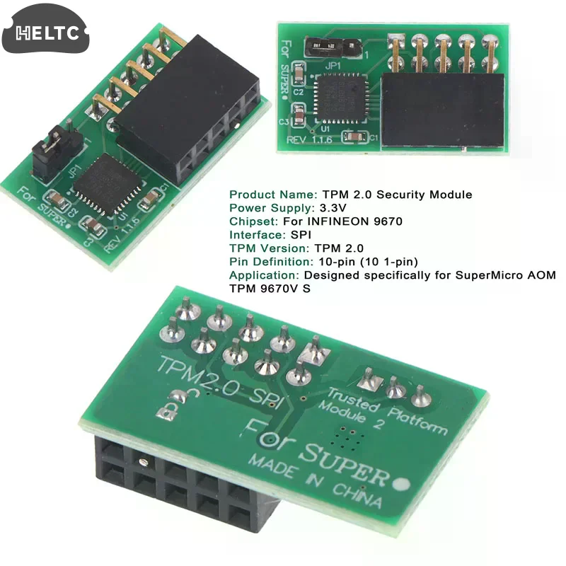 Super Micro Supermicro Add on Module AOM TPM 9670V S AOM TPM 9670V S O