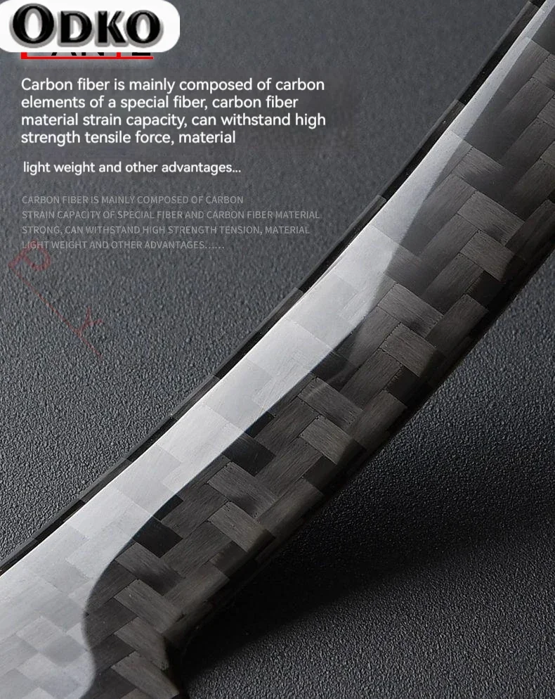 4PCS Protective Strip Car Side Door Edge Carbon Fiber car door edge guards car door stickers Anti-scratch Stick Decorative