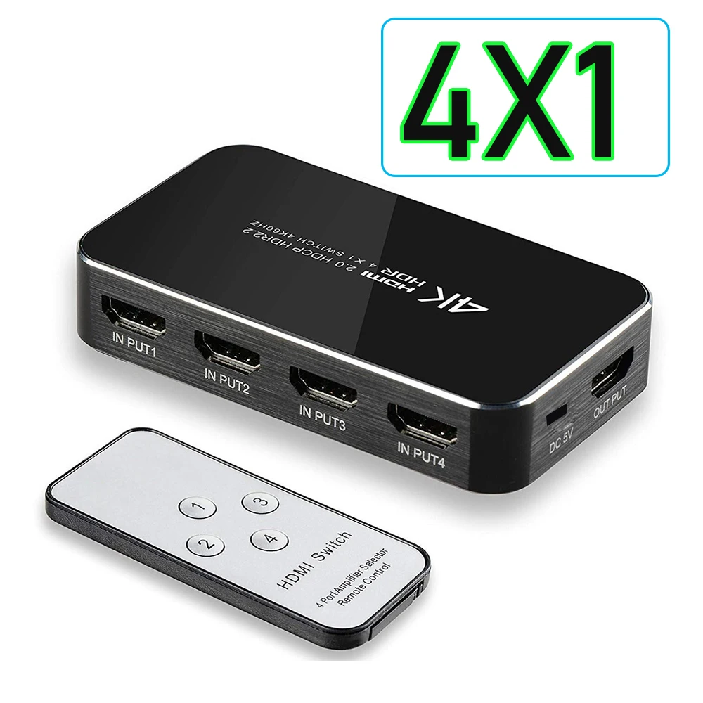 HDMI 2.0 ġ, HDMI HDR ó,  , PS5, PS4, Xbox, 4K, 60Hz, 5 in 1 out