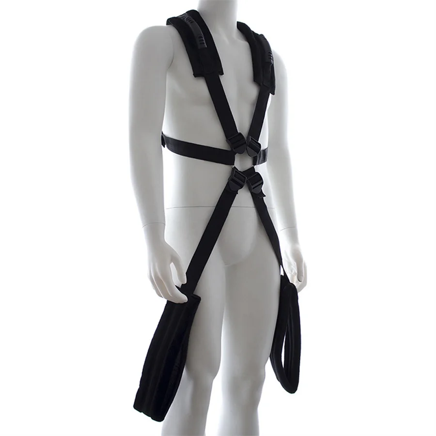 Self Bandage Restraints Belt Shoulder Sex Swing Leg Spreader Rope Adjustable Open Legs Harness Adult Game Sex Toys For Couples