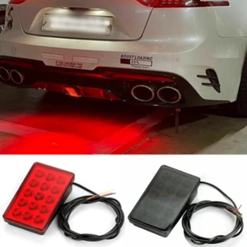 Luce di Stop LED per Auto 12V Stile F1, 15 LED, Terza Luce Freno Posteriore Lampeggiante, Luci di Segnalazione e Stop Automatiche
