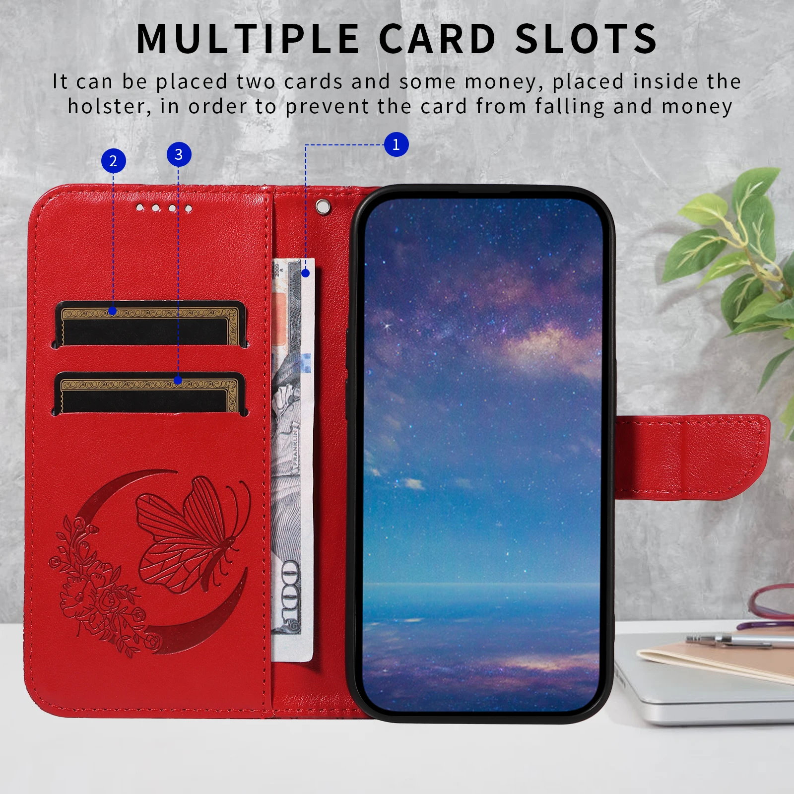 Card Slot Wallet Phone Case with Enhanced Storage and Protection