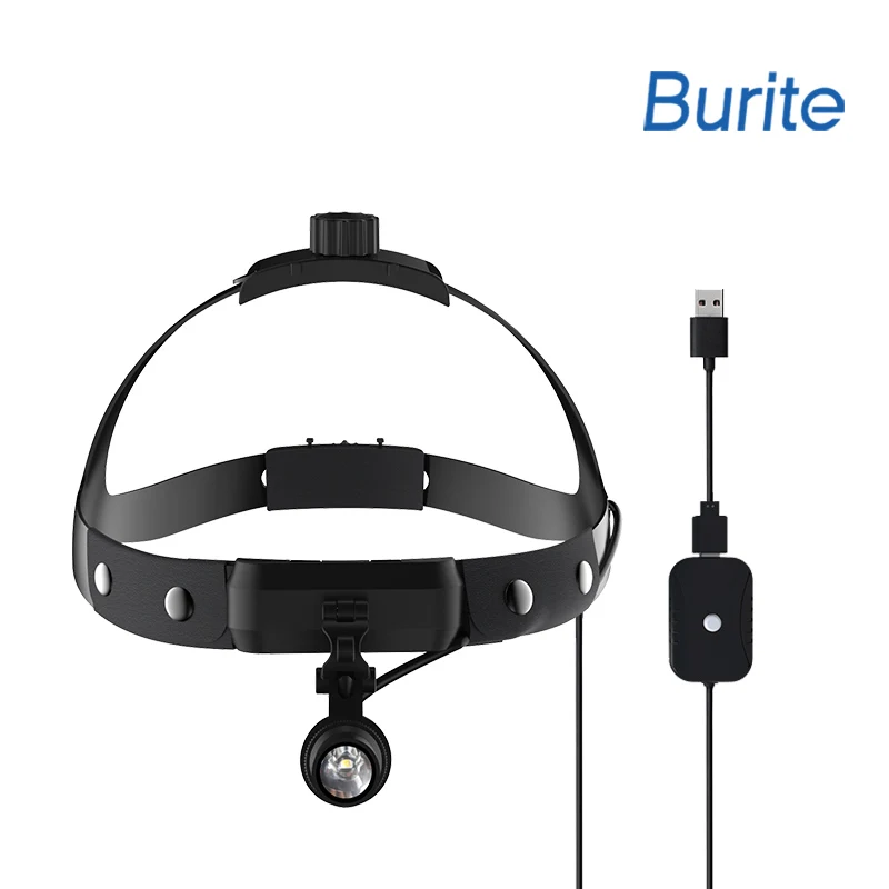 Burite  High Intensity Lamp Dentistry Operation Helmet Medical USB Headlamp(Without Battery) LED Headligh