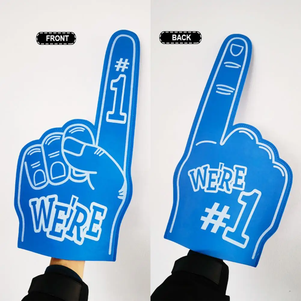 Palm Victory Gesture Foam Hand Cheering Sponge Hand Cheering Props We're Number 1 Foam Finger Sports Events Cheerleading