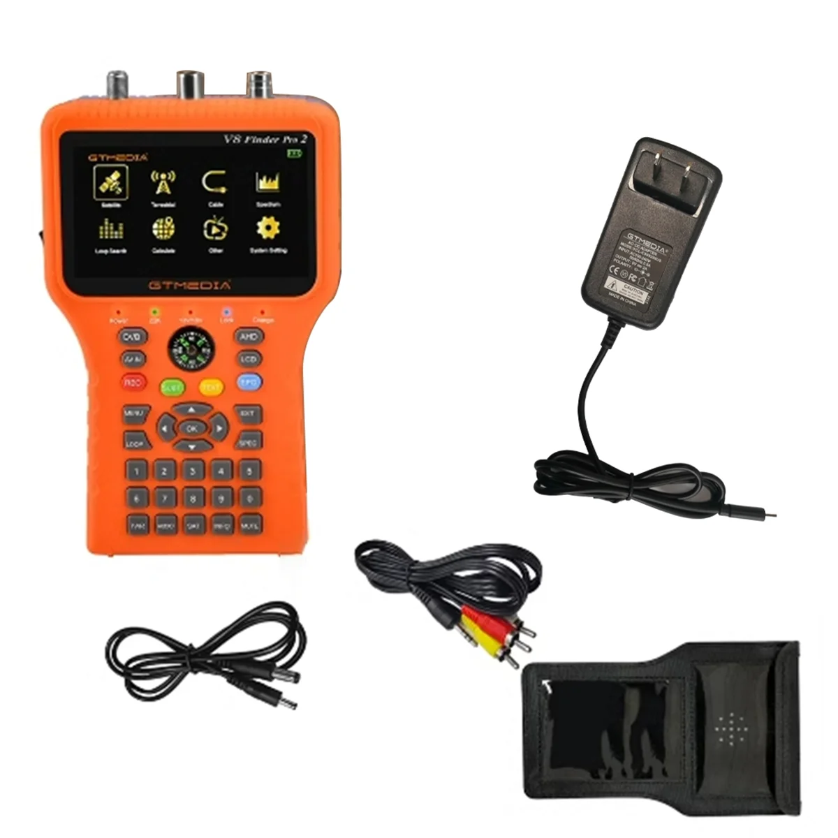 

V8 Finder PRO 2 Satellite Signal Finder DVB-S2 DVB-T2 DVB-C 265 Meter US PLUG