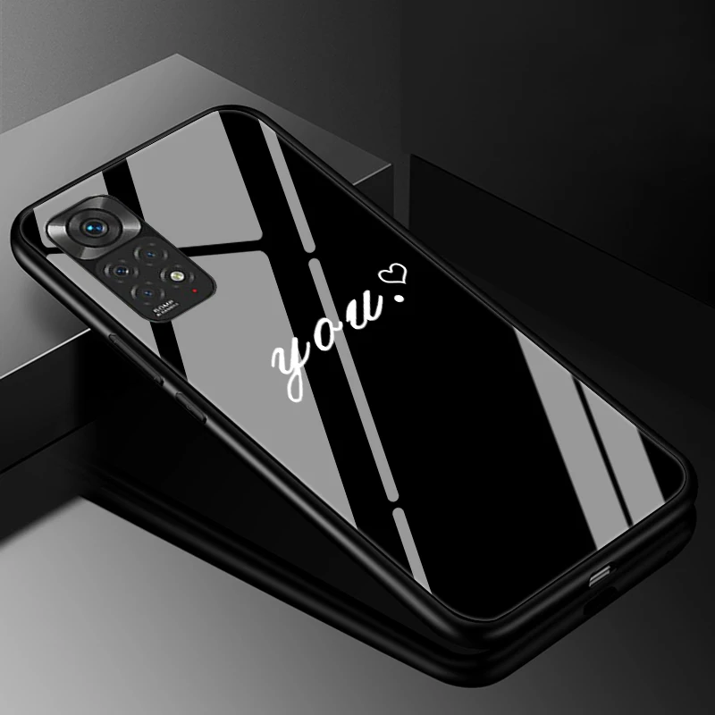 Premium Tempered Glass Hard Back Cover - Sleek Protective Case with Enhanced Durability