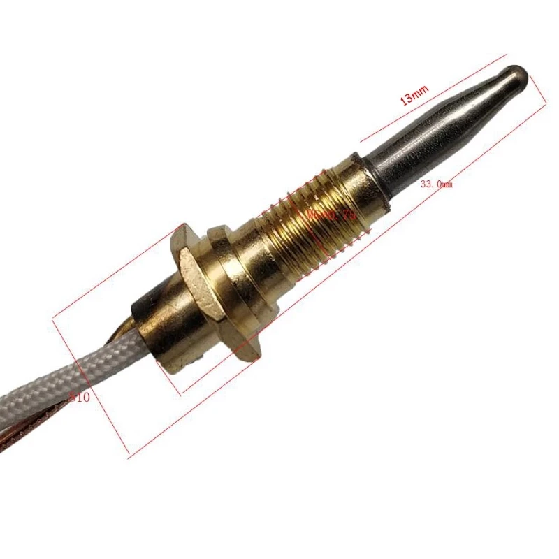 Gas Stove Thermocouple Burner Cooker Sensor Adapters Connector Safety Magnet Unit Temperature Components Parts Faston Type 60cm