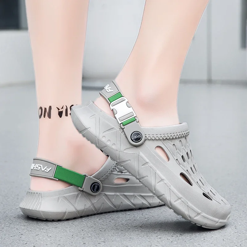Summer men's sandals, anti-slip thick-soled, indoor and outdoor anti-slip beach slippers, large-sized sandals, shoes for men