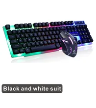  RGB Backlit Gamer Keyboard And Mouse Combos LED USB Wired Mechanical Ergonomic Gaming Keyboards For PC Computer Desktop Teclado 