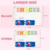 Clear Zipper Pouch for Travel Snacks Bag Nylon Clear Cosmetic Bag Makeup Travel Bag for Women with Glitter Patch Letters 3