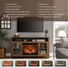 TV Stand for 65" TV, w/Electric Fireplace KD Insert and Storage Cabinet, Heater w/Remote, Fireplace TV Console for Living Room 4