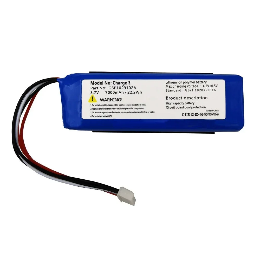 100% Original New 3.7V 7000mAh Battery Bateria GSP1029102A For JBL Charge 3 Batteries Tools Kits