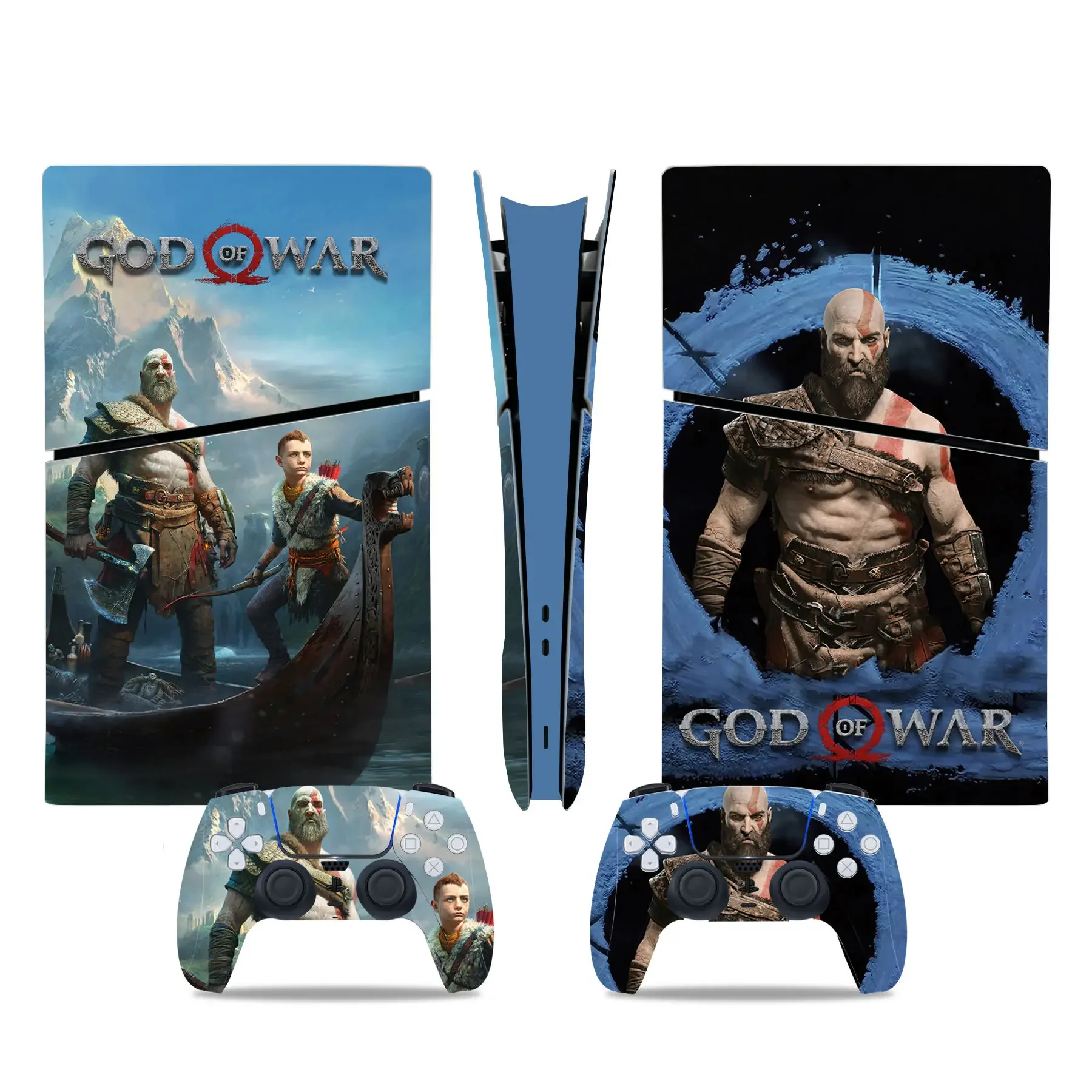 Gioco God Of War New Ps5 Slim Digital Skin Sticker Protector Decalcomania Cover Per Console Controller Ps5 Slim Digital Sticker Vinyl