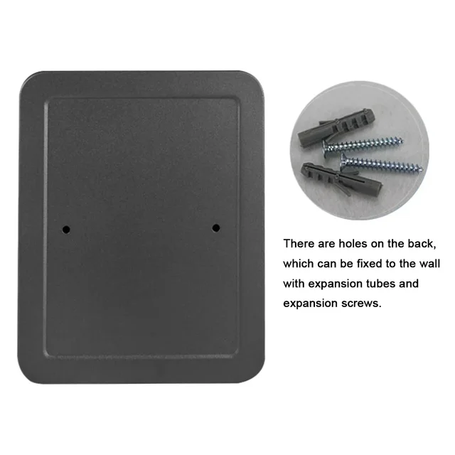 Combination Key Cabinet 20 Key Hooks Key Management with Key/Code Lock Key Cabinet Security Lock Box Key Holder Box Wall Mount 5