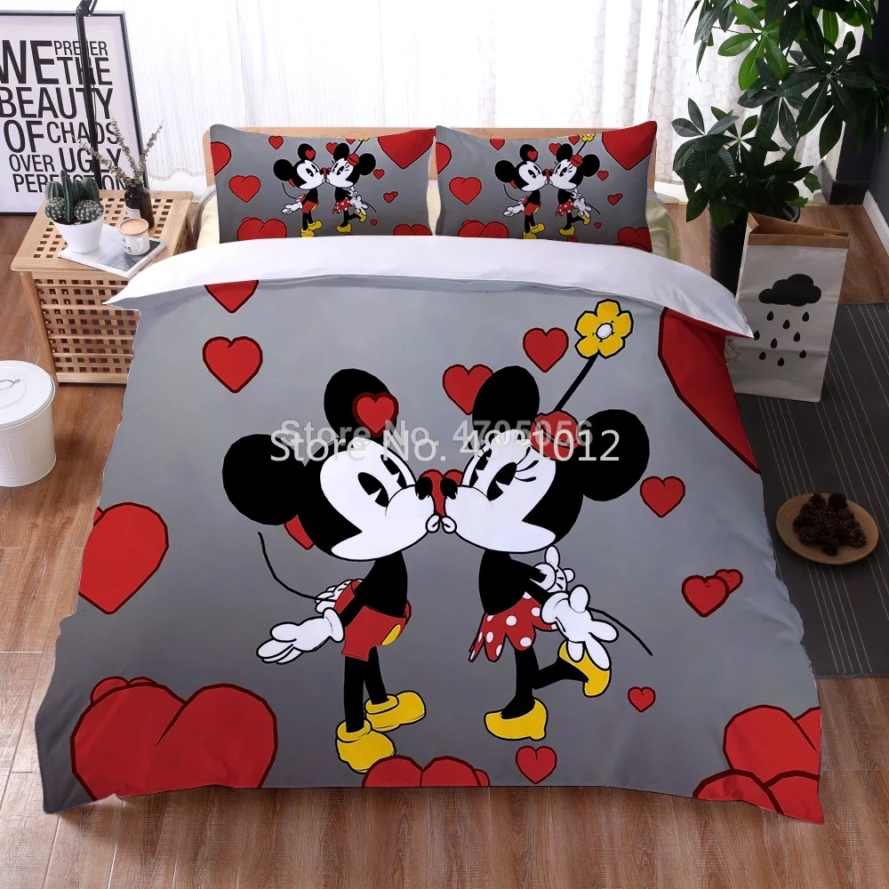 Mickey Mouse Bedding King Size Disney Couples Bedding Set Mickey