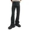 Male Japan Korea Style Vintage Denim Trousers Pant Men High Street Hip Hop Casual Hole Small Flare Jeans Pant 3
