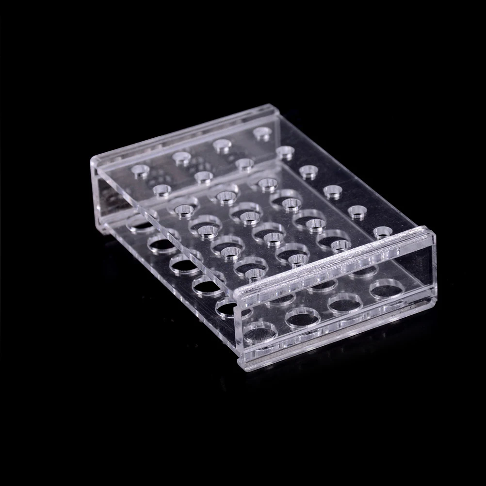 

Plastic 24 Holes 1.5ml Clear Centrifugal Test Tube Test Tubing Rack Holder 11mm Dia School Supply Lab Equipment 10.6x7x3cm