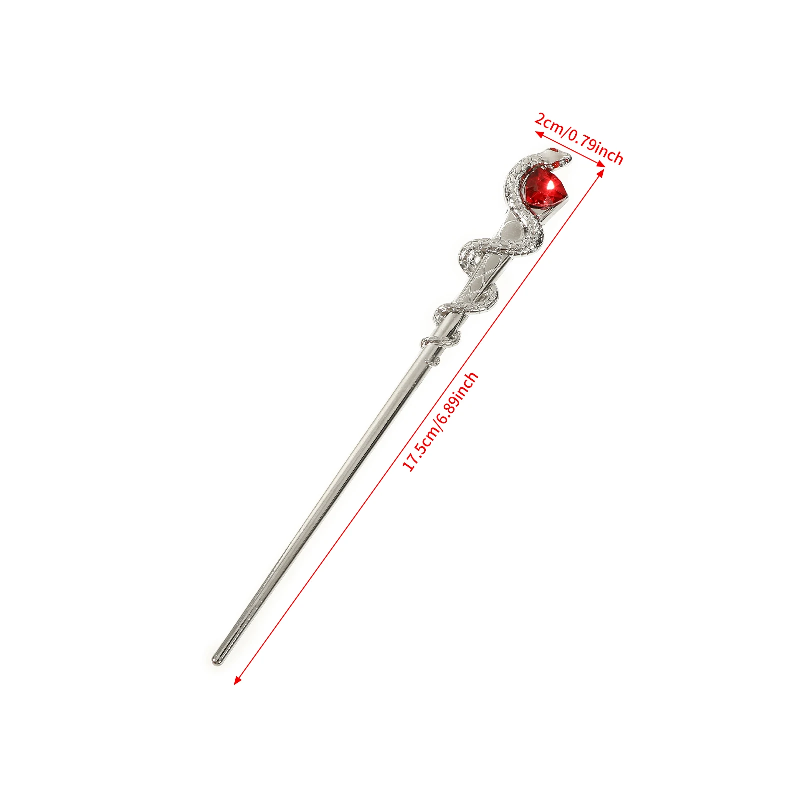 1pc Snake Shaped Crystal Hair Stick Chinese Style Elegant Hair Fork Vintage Hairpin Headwear Hair Accessories For Women Girls