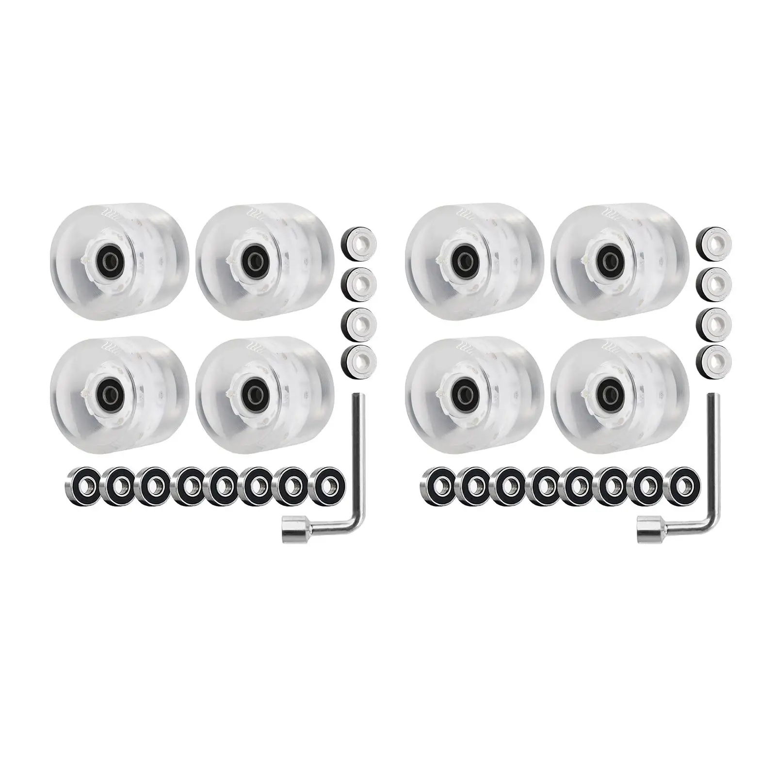 4개의 바퀴 58x32mm 프리미엄 스케이트보드 스트리트 PU 608RS 경도(야외용)