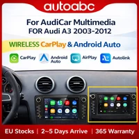 CarPlay sans fil Android Auto pour Audi A3 8P S3 2003-2012 Navigation GPS Multimédia BT Radio de voiture OEM Caméra 1