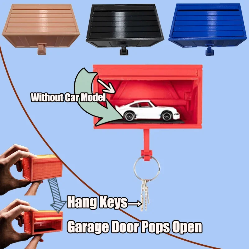 Portachiavi per Garage Auto con Apertura Porta, Salvaspazio, Resistente, per Appassionati di Veicoli, Regalo Creativo, Accessori per Conservazione Chiavi - Image 5