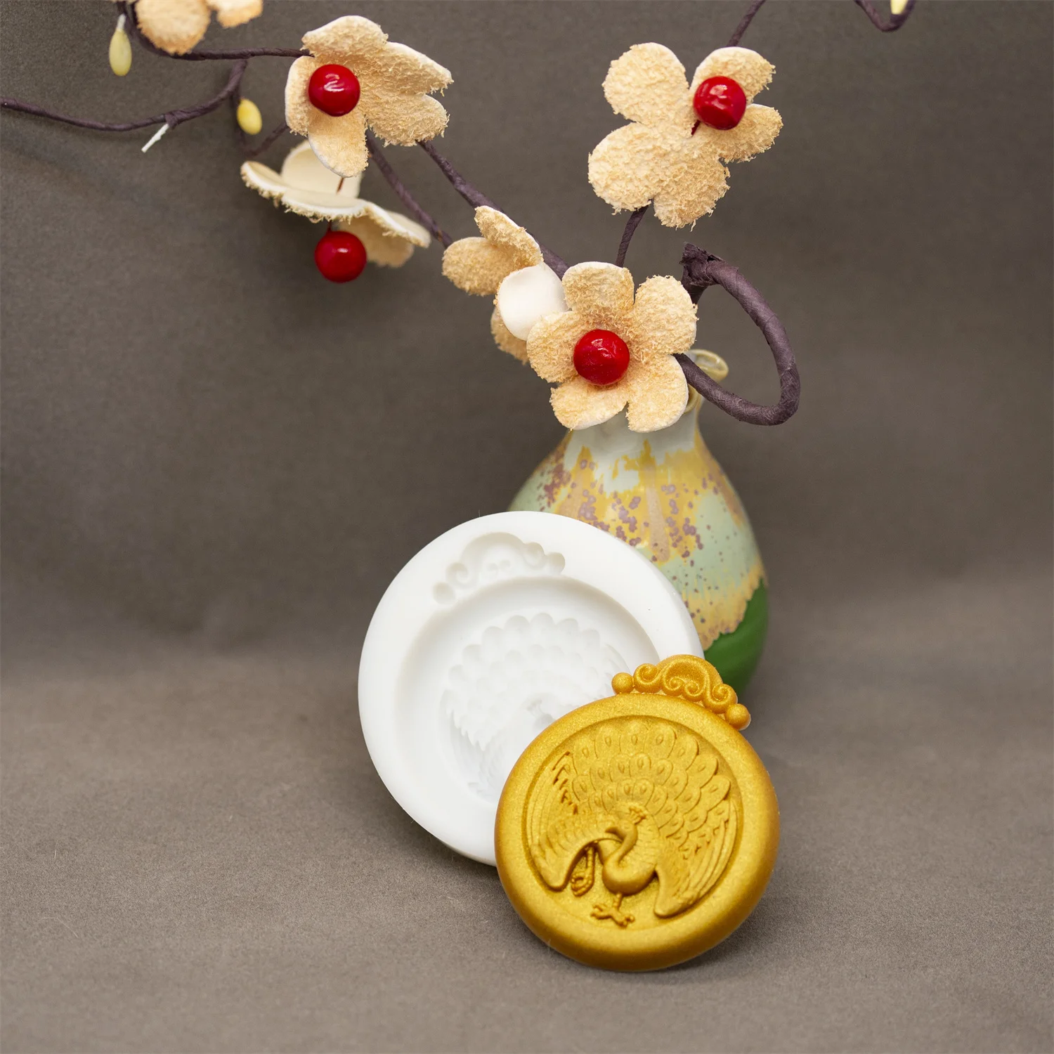 Peacock Silicone Mold Lace Silicon Mold Gingerbread Christmas