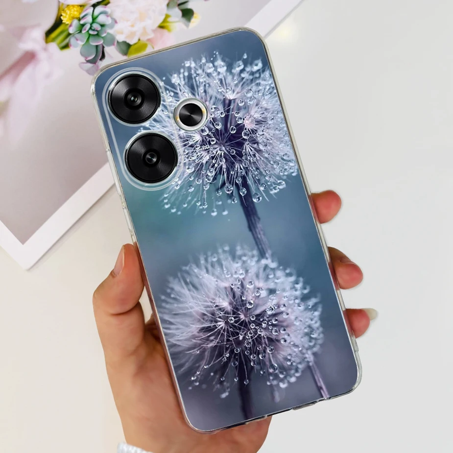 Stylish Painted Soft Silicone Phone Case - 6.79'' Protective Back Cover