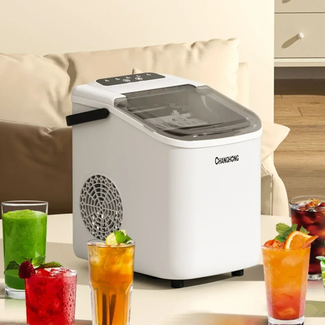 Ice Maker Outdoor 15Kg Household Small Intelligent Mini Macchina Per Il Ghiaccio Completamente Automatica Di Piccola Potenza