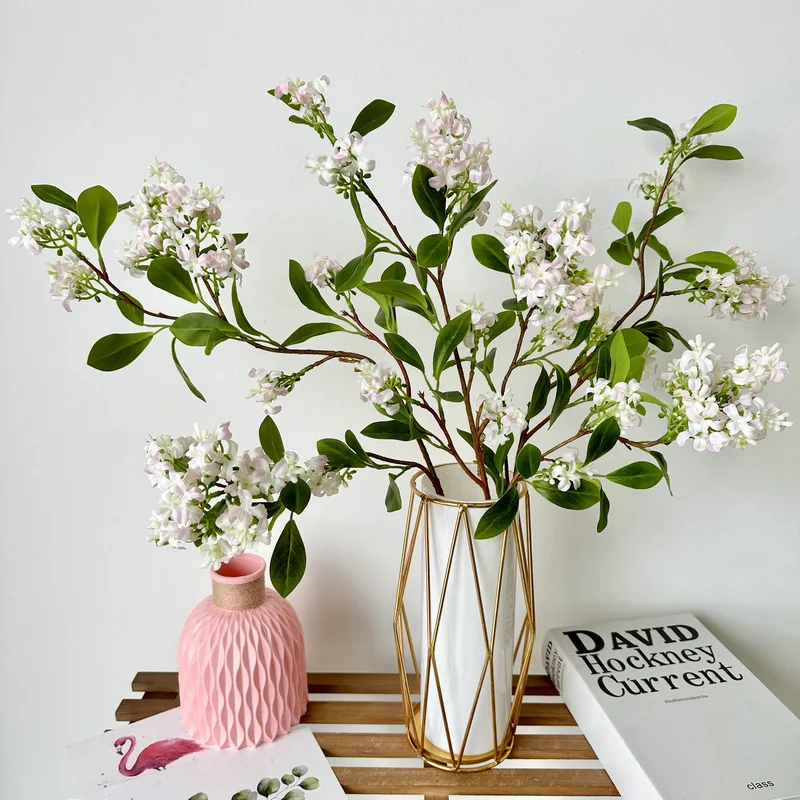 Elegant Silk Lilac Flowers Bridal Bouquet for Weddings and Home Décor