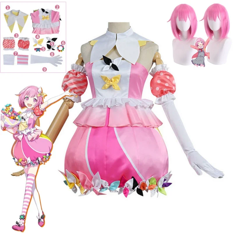 

Project Sekai Colorful Stage! Ootori Emu Otori Emu Anime Cosplay Halloween Christmas Carnival Party Costume Women's Clothing