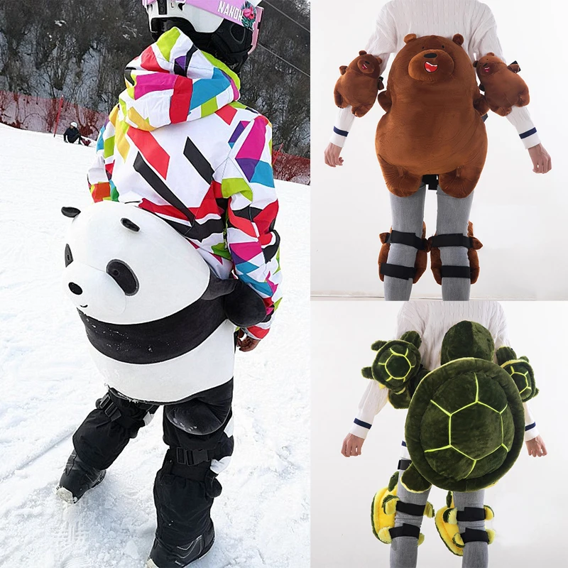 Genouillères de protection des hanches en forme de tortue pour adultes et  enfants, équipement de ski, sports de plein air, patinage, snowboard,  mignon - AliExpress