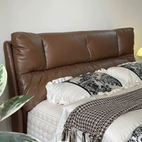 Lit double pour adultes 80x200, lit superposé flottant, cadre de lit en cuir Cloud High, lits de chambre à coucher, ensemble complet de meubles de luxe pleine grandeur 4