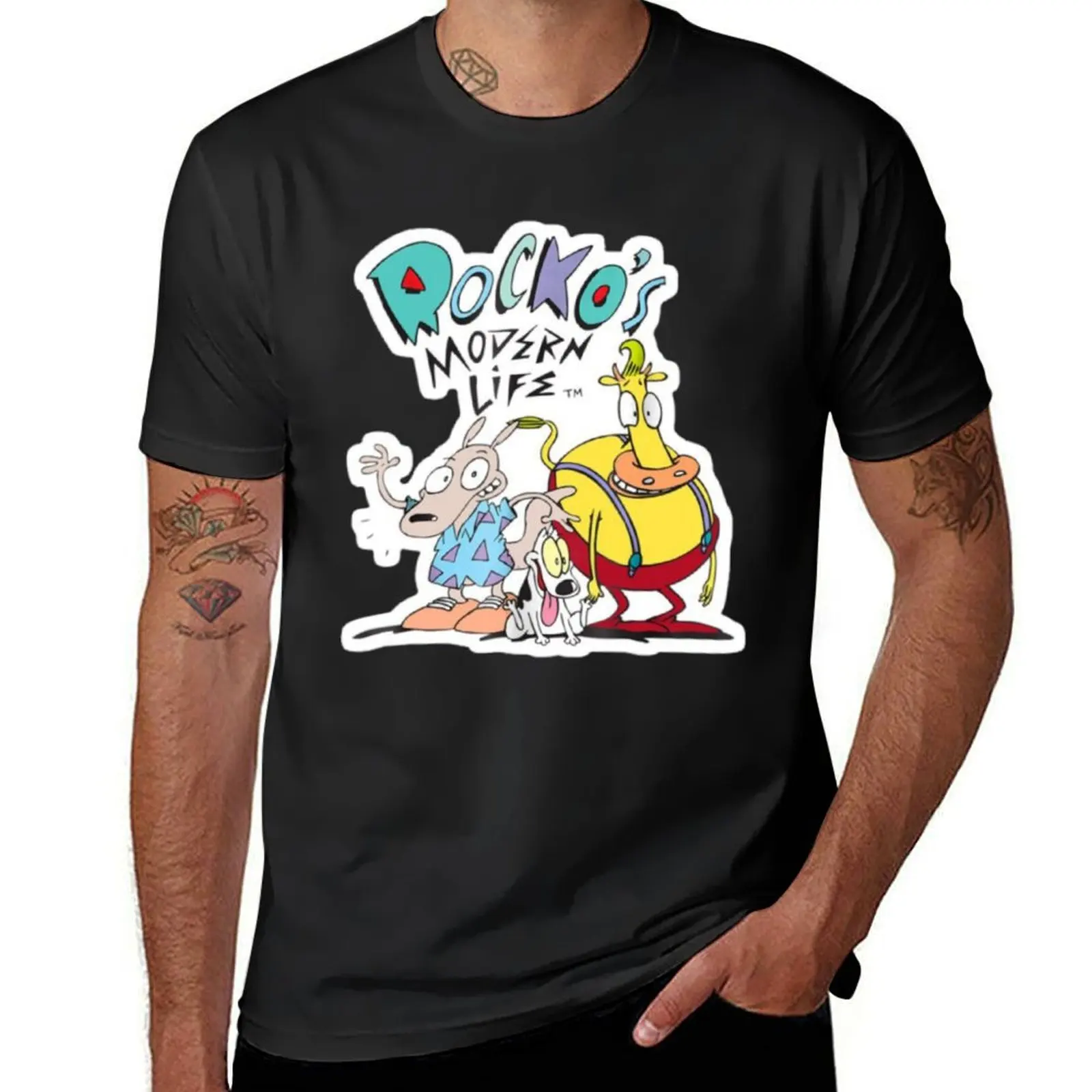 

Футболка Rocko's Modern Life, блузка, спортивная одежда для фанатов, мужская одежда