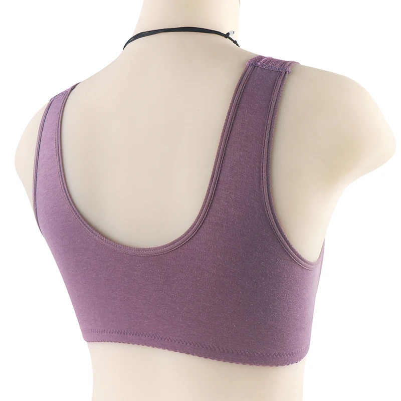 2023 New Bra For Women Wire Free Bra Push Up Front Closure Underwear Confortable Female Lingerie Everyday Big Bust 52BCD 2