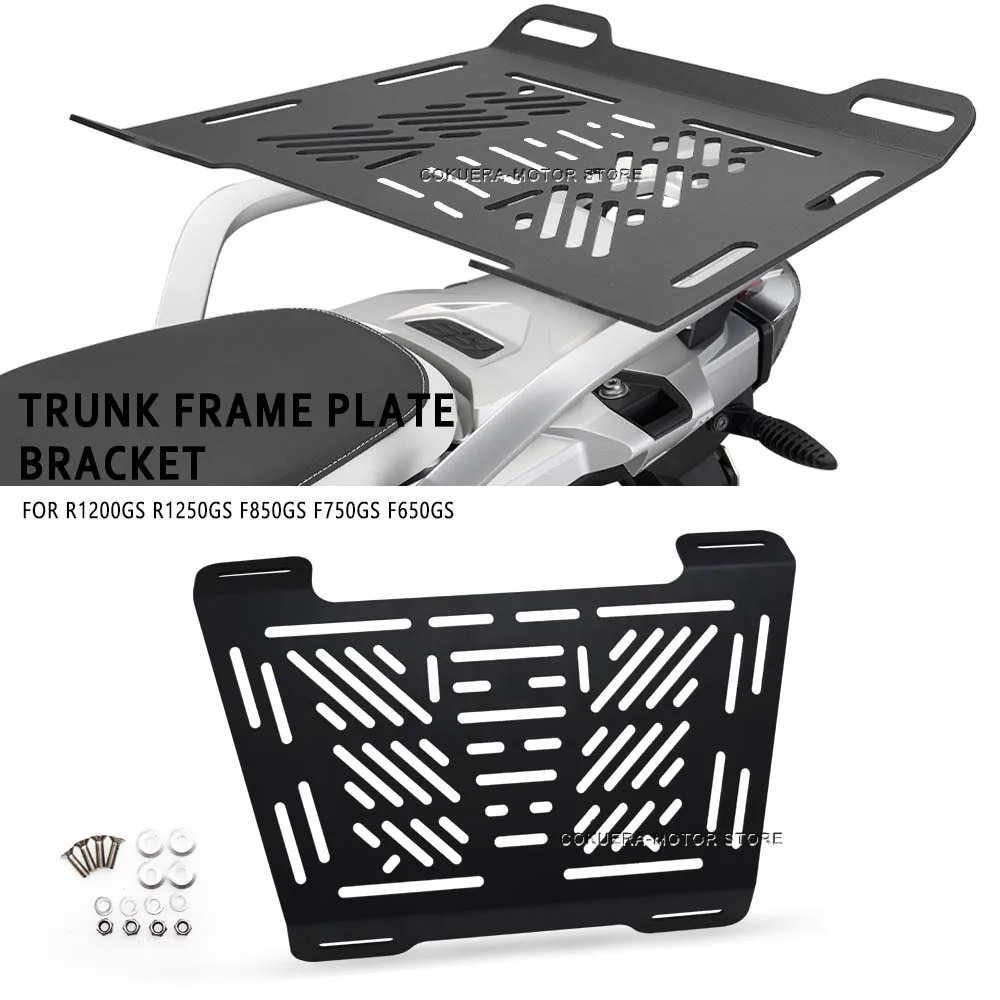 

For R1200GS R1250GS F750GS F850GS F650GS Motorcycle Tail Racks Rear Luggage Support Shelf Case Holder Trunk Frame Plate Bracket