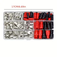 ชุดขั้วต่อสายไฟแบบห่วง 120 ชิ้น ขนาด 35 ตร.มม. ทำจากทองแดงเคลือบดีบุก พร้อมขั้วต่อสายไฟเปลือย 60 ขั้ว 2