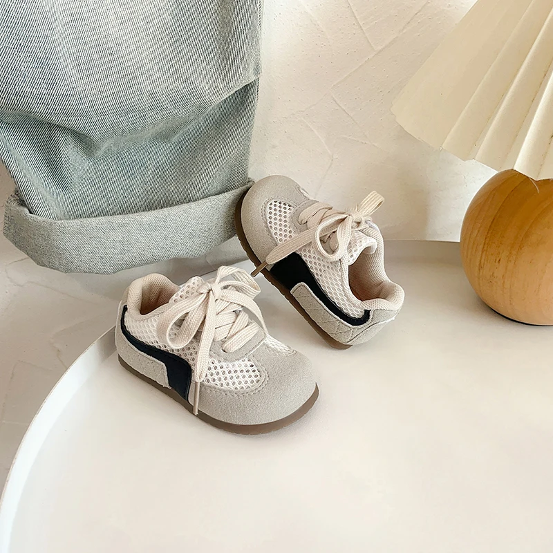 Breathable Mesh Kids Sneakers for School and Sports