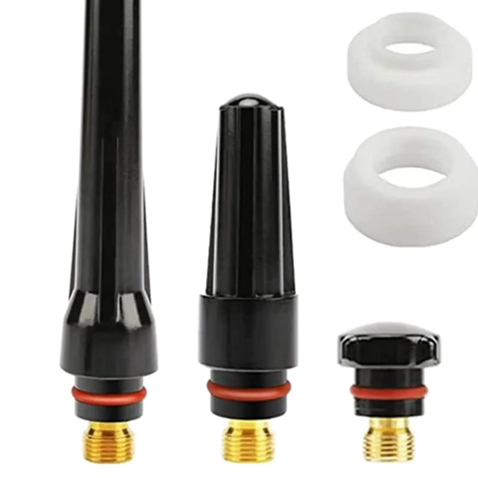 TIG Welding Torch Accessories Kit Collets Body Glass Cups Back Caps Replacement Tool O Rings Gas Lens 55 Pcs for WP17/18/26