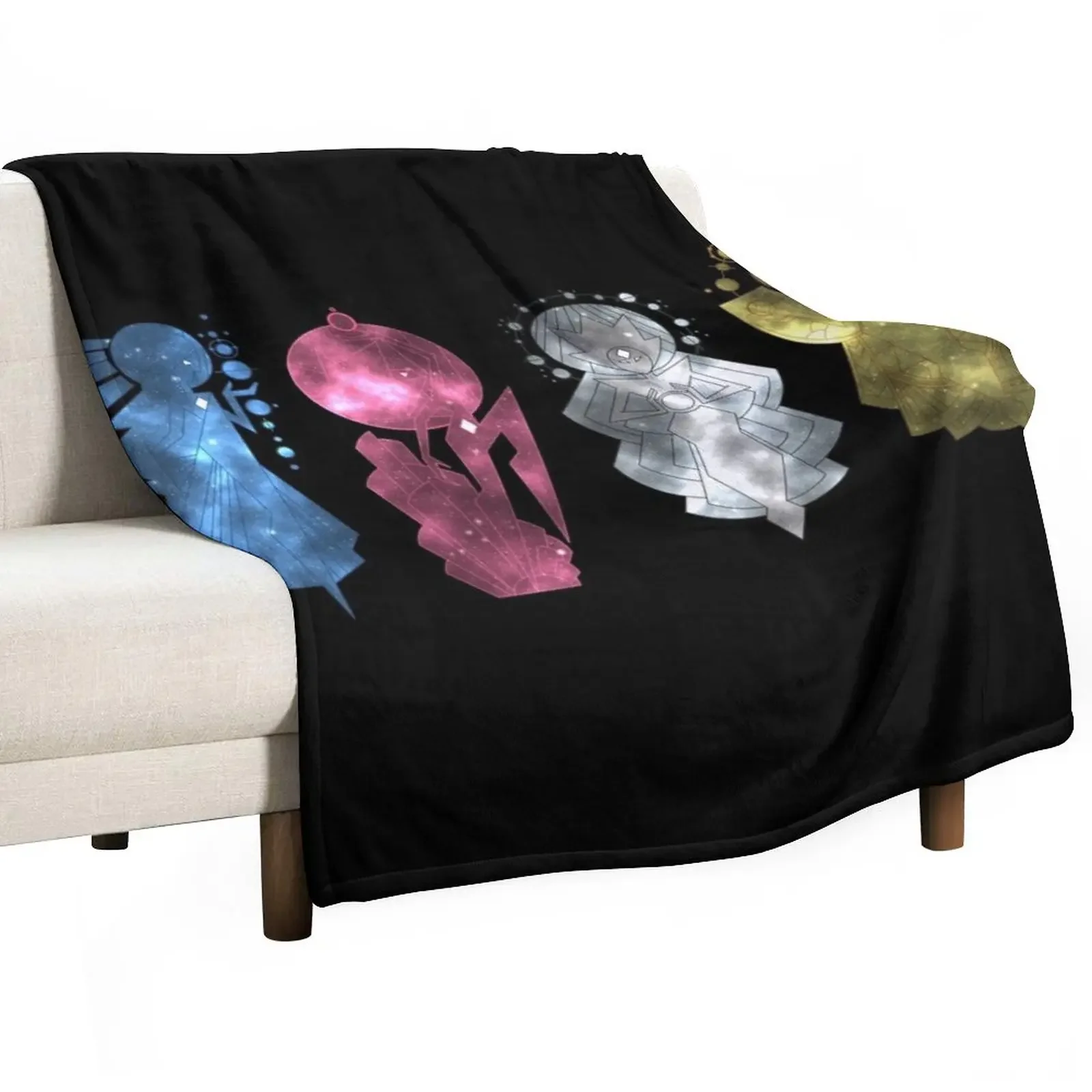 

Diamond Authority Mural (Galaxy Design) Throw Blanket Vintage manga Shaggy Beach Blankets