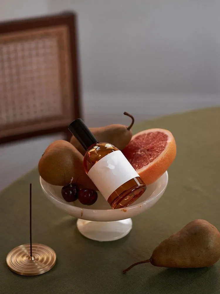 White Onyx Natural Marble Serving Tray for Dessert and Bread Luxury Fruit Bowl for Kitchen Counter or Dining Room Table 3