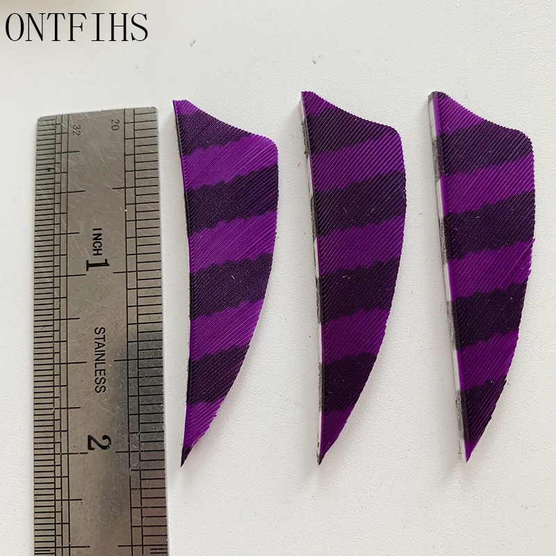 Lot De 100 Plumes Pour Flèches - Pleine Longueur, Aile Droite, Couleur
