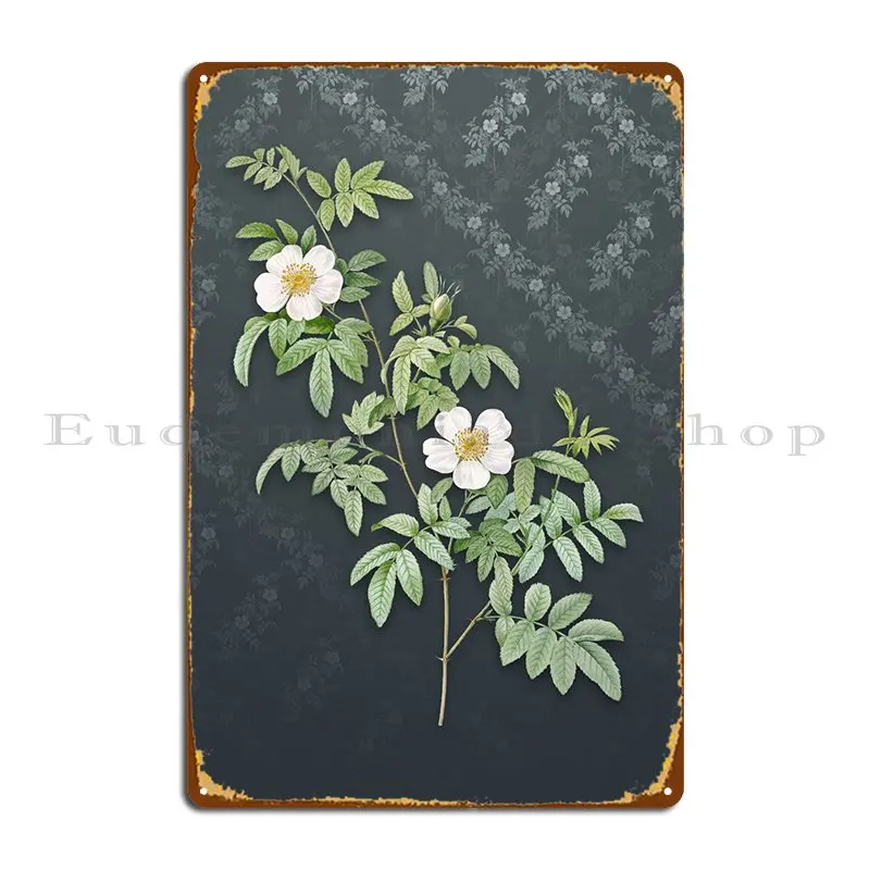 Musk Rose On Slate Grey Metal Platform Party Personalizza La Festa Del Cinema Crea Un Poster Con Segno Di Latta