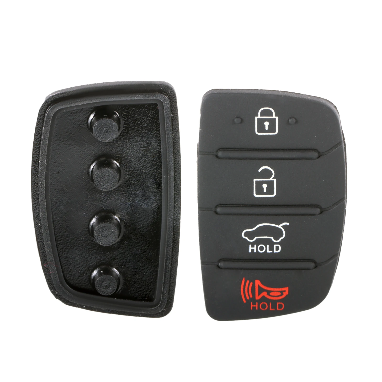 Pack De 2 Almohadillas De Goma Para Mando De Hyundai Sonata (2015-2019) – Repuesto De Botones 4 Teclas