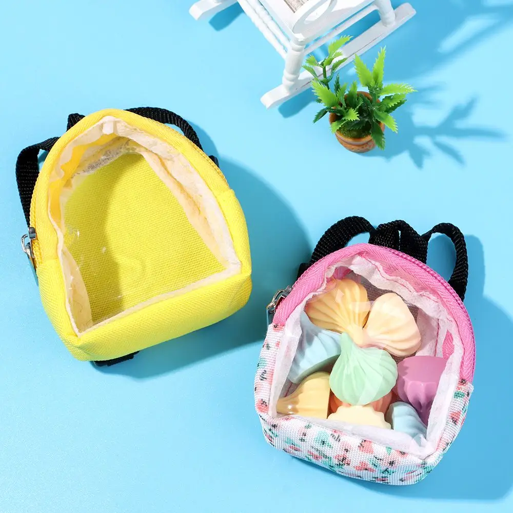 PVC Mini Bag 1/6 Doll suit 15-20cm Doll Transparent Backpack Kids Gifts Children Toys Doll Backpack Bag Accessories